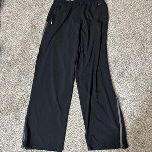 Nike Pants Mens Large Black NikeFIT Track Athletic Warm Up Running Zip Hem